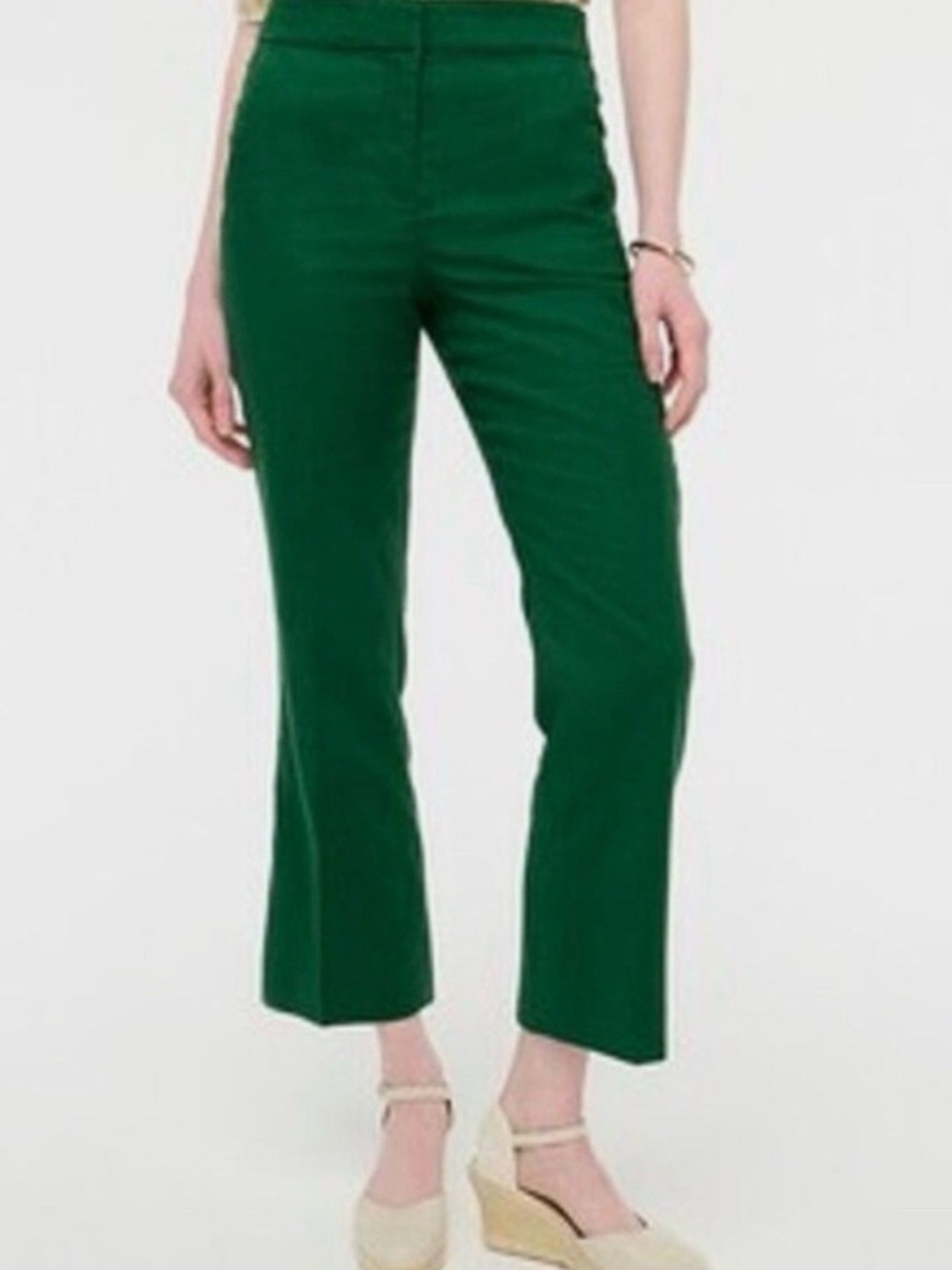 J. Crew Green Kelsey flare pants - Picture 2 of 13